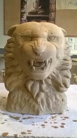 sculpture-figuratif-tigre-rugissant